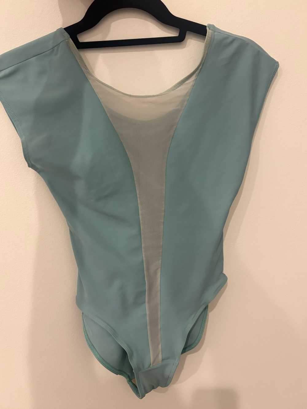 RARE One-Piece Leotard with Sheer Panel
